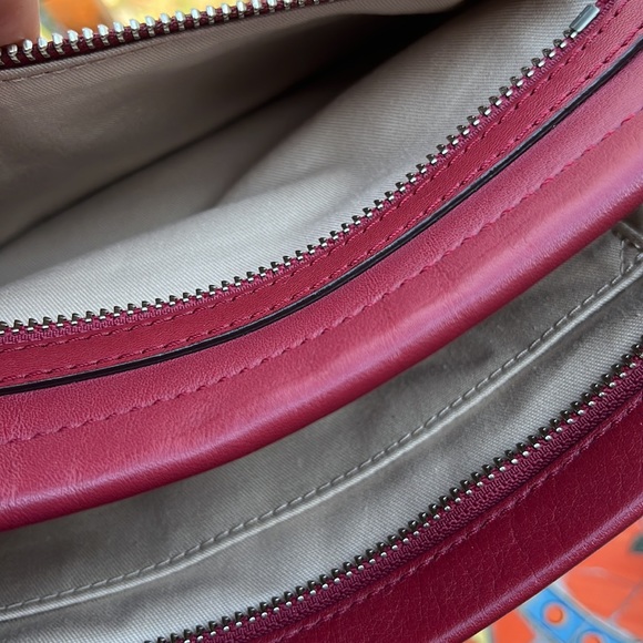 Coach burgundy clutch - hardly used. Like new. Rare color. - Picture 7 of 8